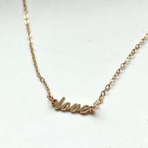 Elegant 14K Gold Filled Love Necklace